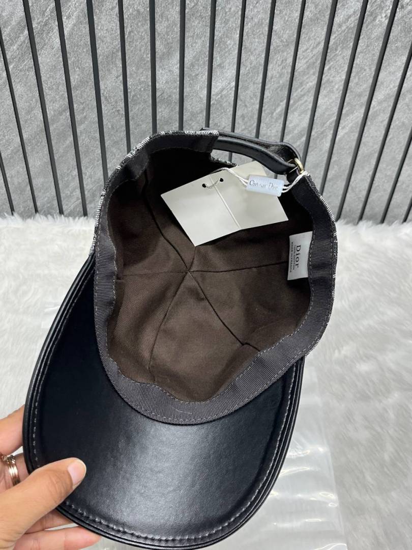 Christian_Dior_All_Black_Premium_Monogram_Unisex_Cap_With_Brand_Polly_Bag