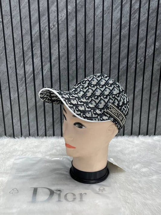 Christian_Dior_Black_Monogram_Premium_Unisex_Cap_With_Brand_Polly_Bag