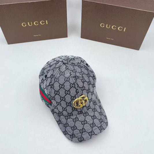Gucci_GG_Stripes_Monogram_Front_Logo_Premium_Unisex_Cap_With_Safety_Box