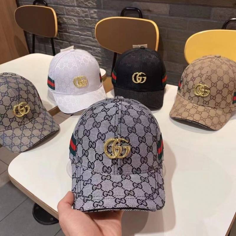 Gucci_GG_Stripes_Monogram_Front_Logo_Premium_Unisex_Cap_With_Safety_Box