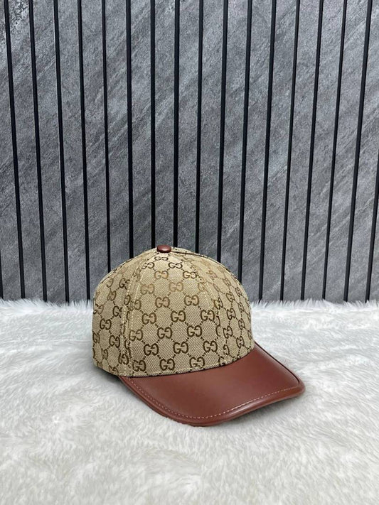 Gucci_GG_Leather_Monogram_Premium_Unisex_Cap_With_Safety_Box