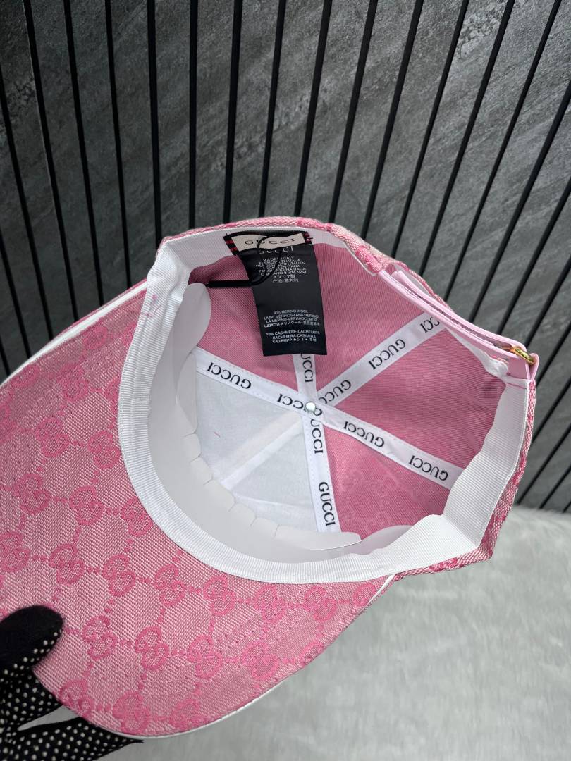 Gucci_GG_Monogram_Pink_Premium_Unisex_Cap_With_Safety_Box – Superstore Club
