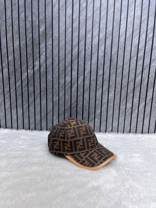 Fendi_FF_Roma_Brown_Monogram_Premium_Unisex_Cap_With_Safety_Box