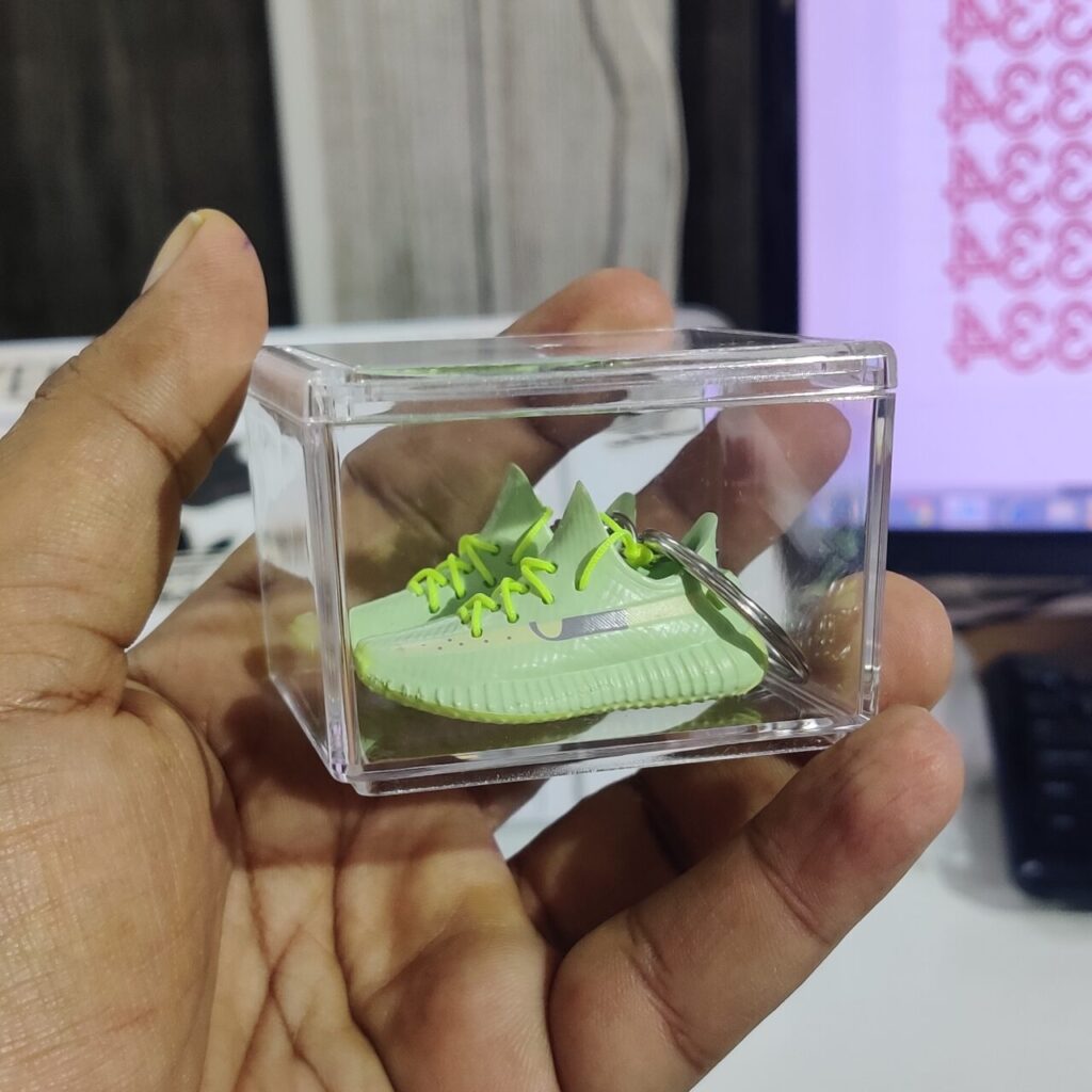 3D Sneaker Keychain With Transparent Box