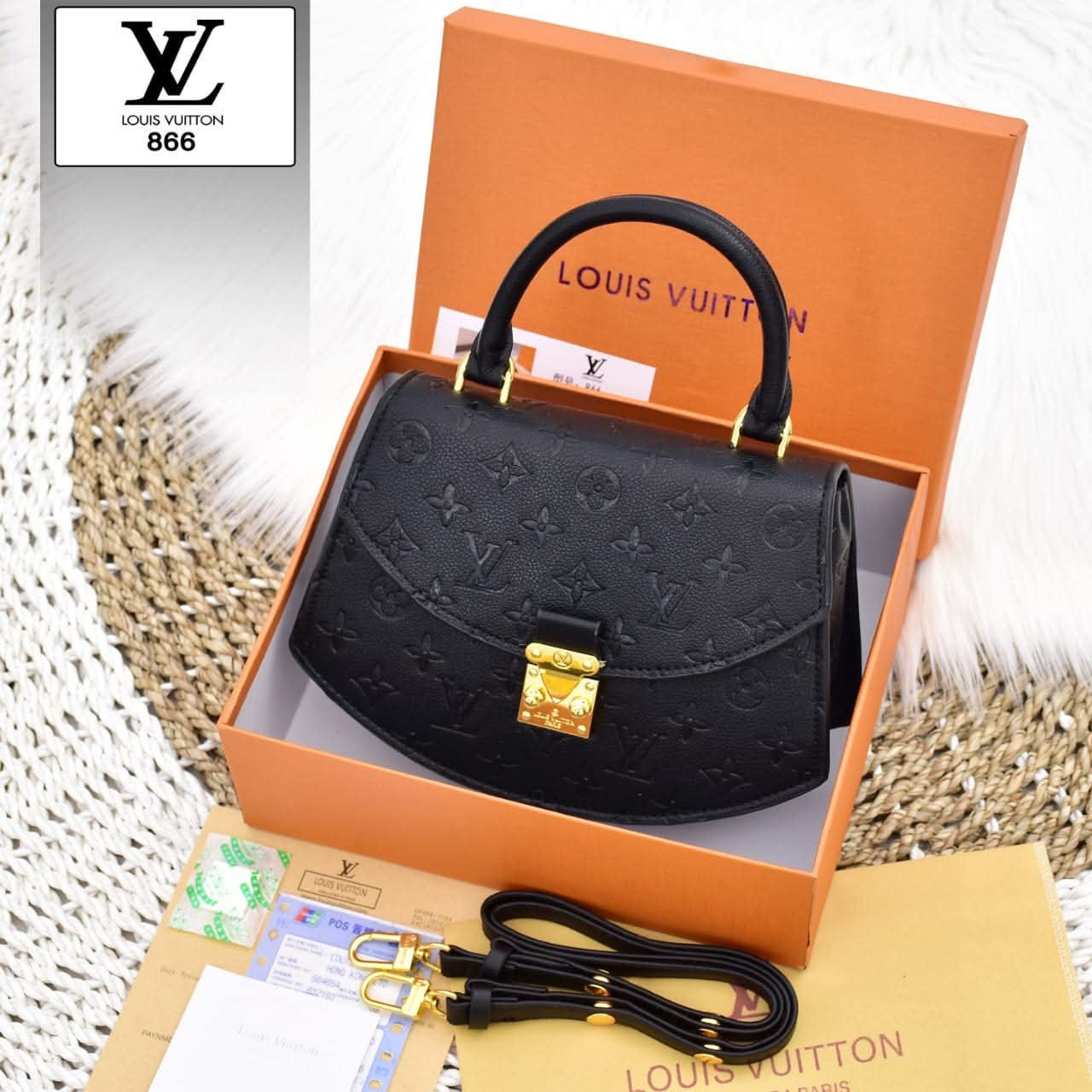 Louis Vuitton Monogram Empreinte Leather Grand Palais Bag