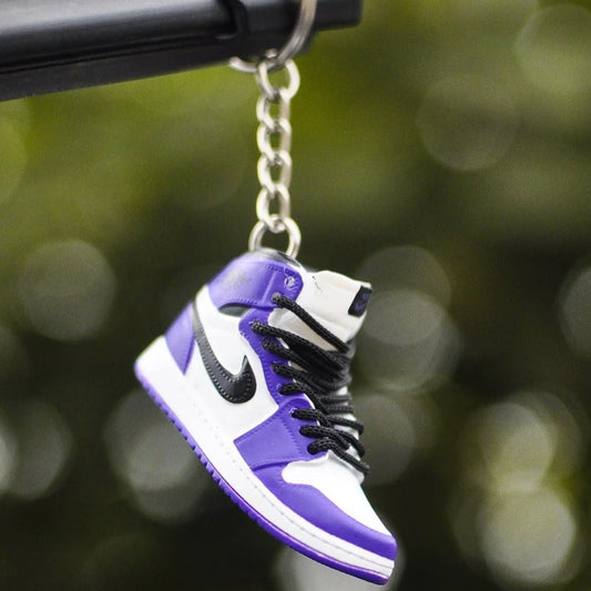 3D Sneaker Keychain AJ1 Court Purple