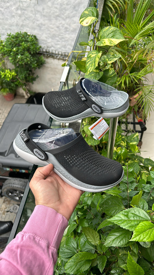 Crocs literide black with grey