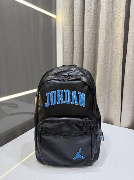 AIR JORDAN VARSITY BLACKBLUE BAGPACK LETTERING THE JUMPAN LOGO PREMIUM