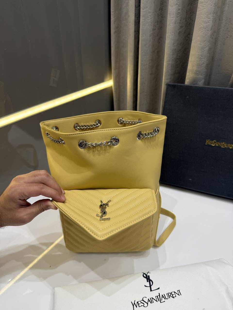 YSL SIANT LAURENT PREMIUM DESIGNER BAGPACK WOMENS WITH OG BOX & PACKING