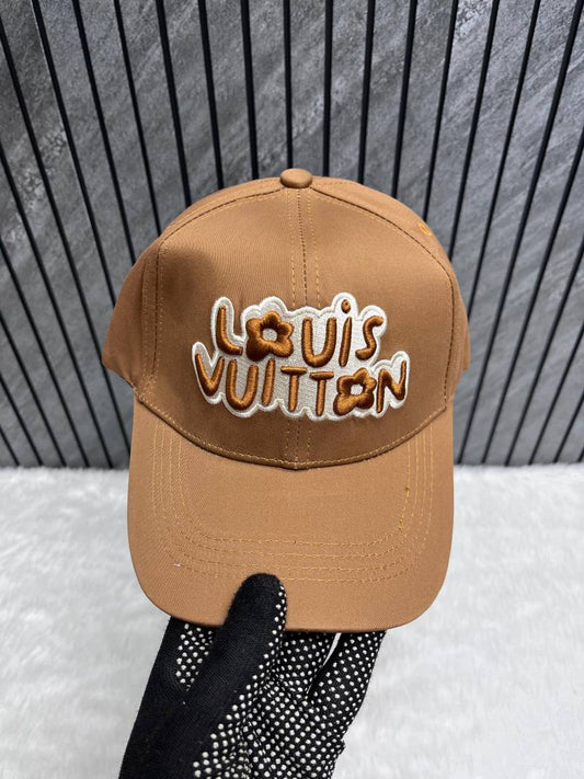 Louis_Vuitton_Craggy_Front_Logo_Brown_Premium_Unisex_Cap_With_Safety_Box
