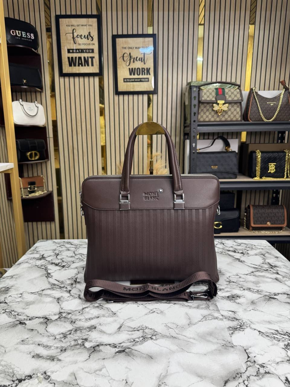 Mont blanc Luxury Classic Premium Quality Laptop Bag