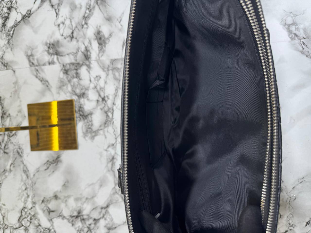 Gucci GG Embossed Premium Quality Laptop Bag With Strap (Black)