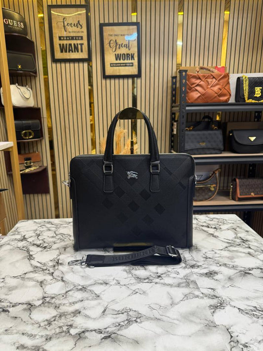 Burberry Checks Premium Quality Laptop Bag With Strap