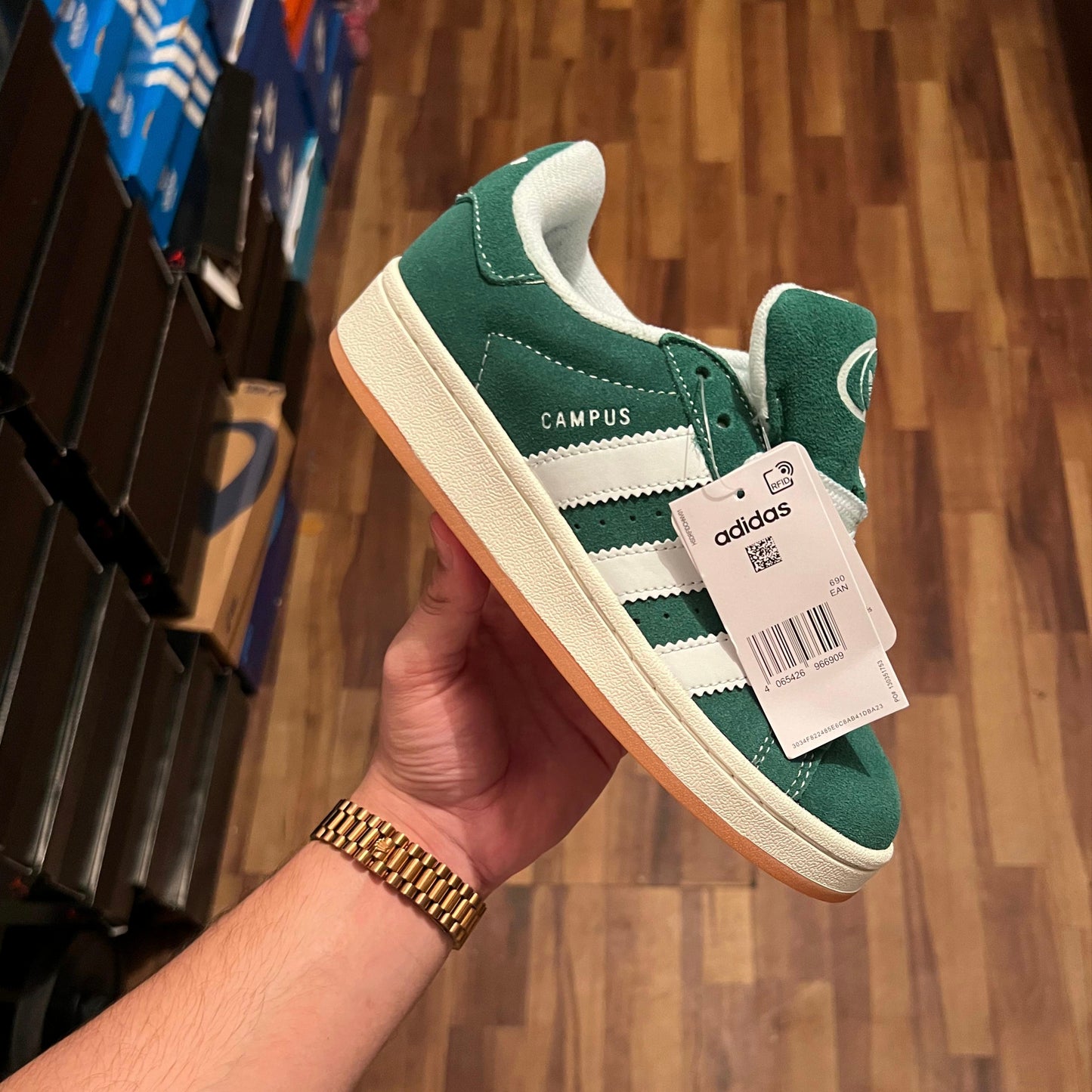 Adidas originals campus dark green