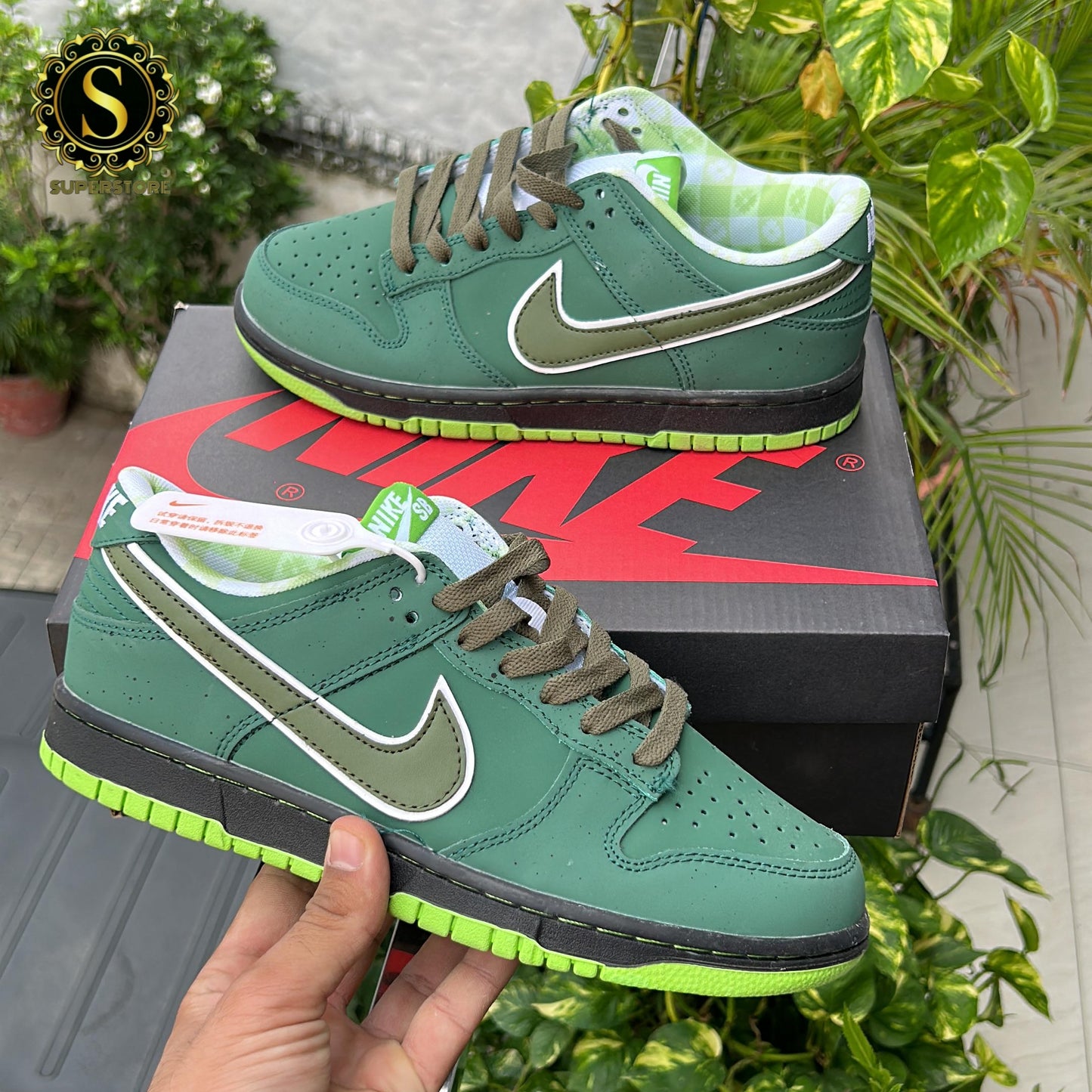 Nike sb dunk low concepts green lobster