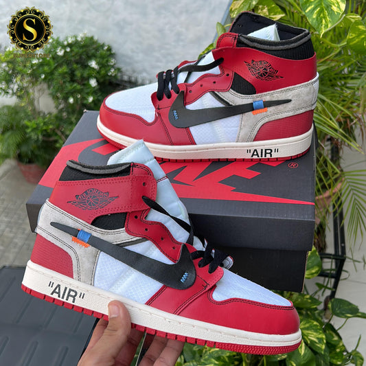 Nike air jordan 1 high off-white chicago red