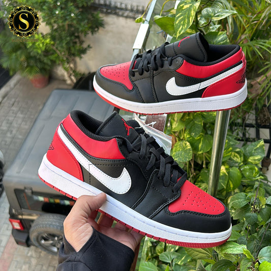 Nike air jordan 1 cut low alternate bred toe