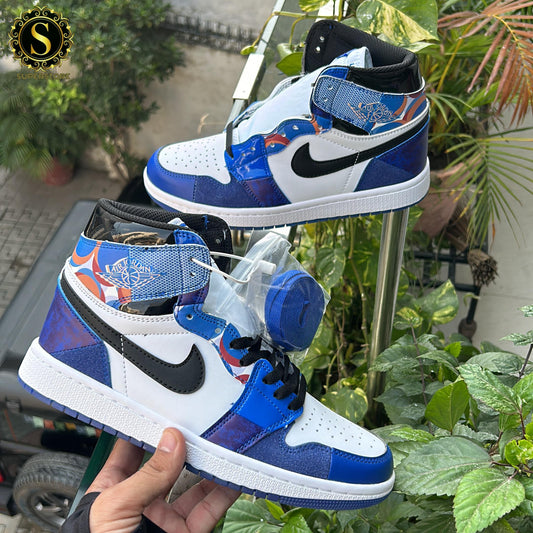 Nike air Jordan 1 spider-man new srs sole glow (deep blue)