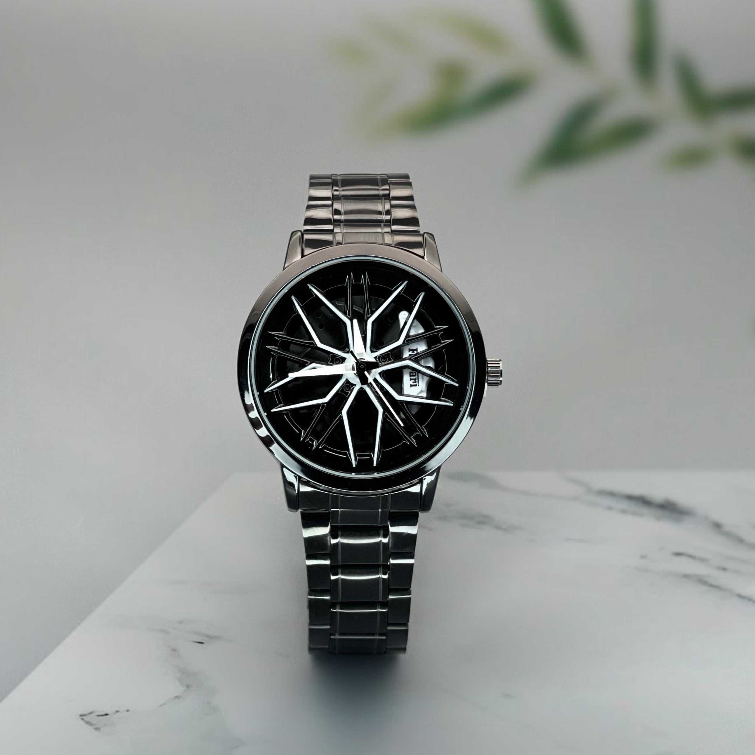 3D Ferrari wheel Rotating watch – Superstore Club