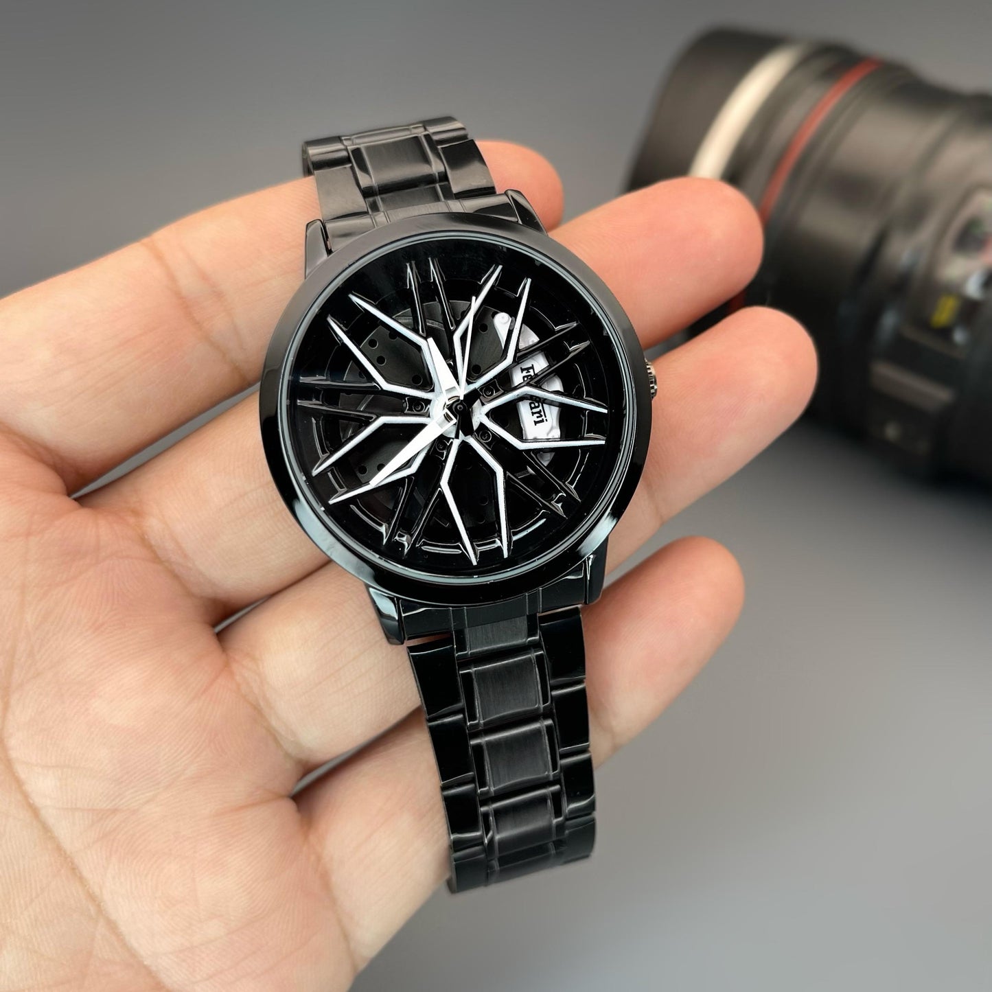 3D Ferrari wheel Rotating watch