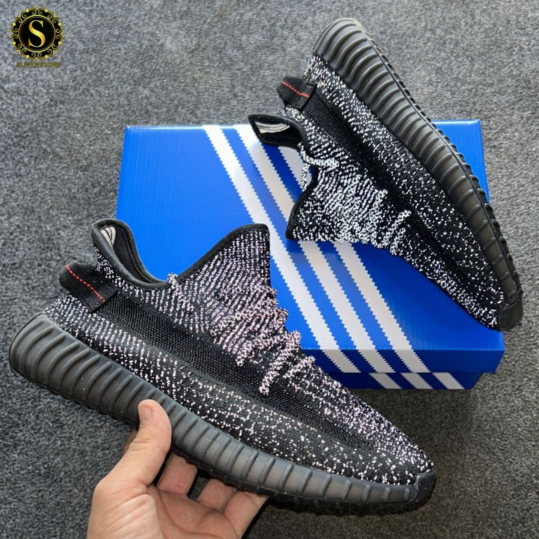 Adidas yeezy v2 350 black full reflective