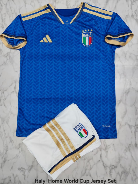 Italy Home World Cup Jersey Set