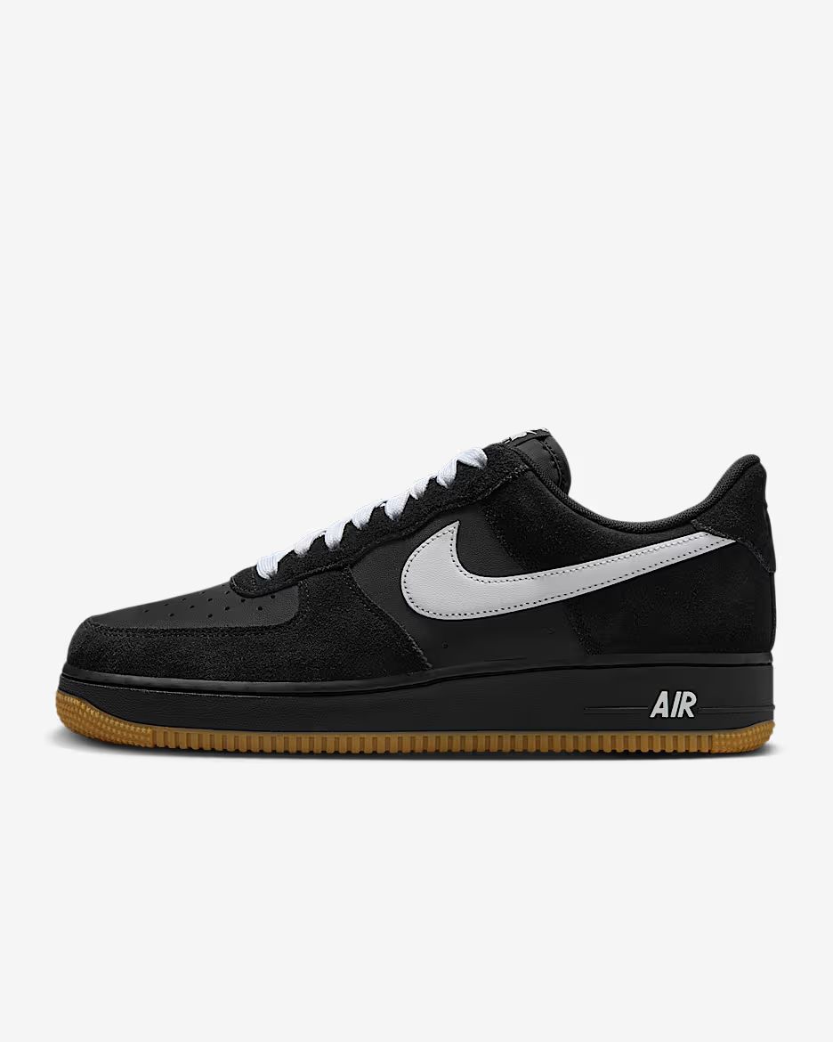 Nike airforce 1 black white gum