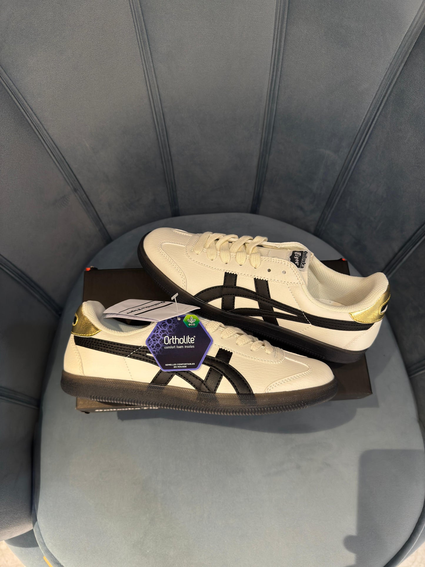 Onitsuka tiger tokuten white black gold
