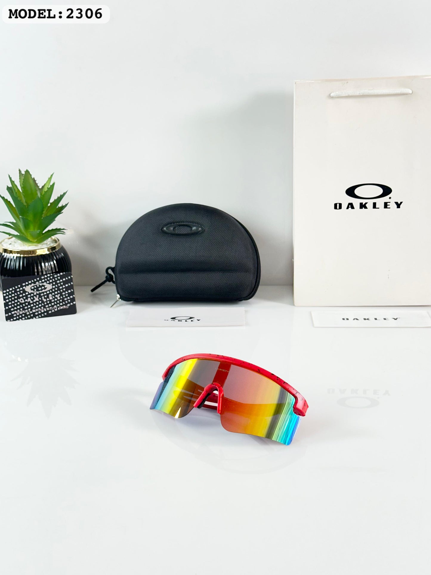 Oakley red orange mercury