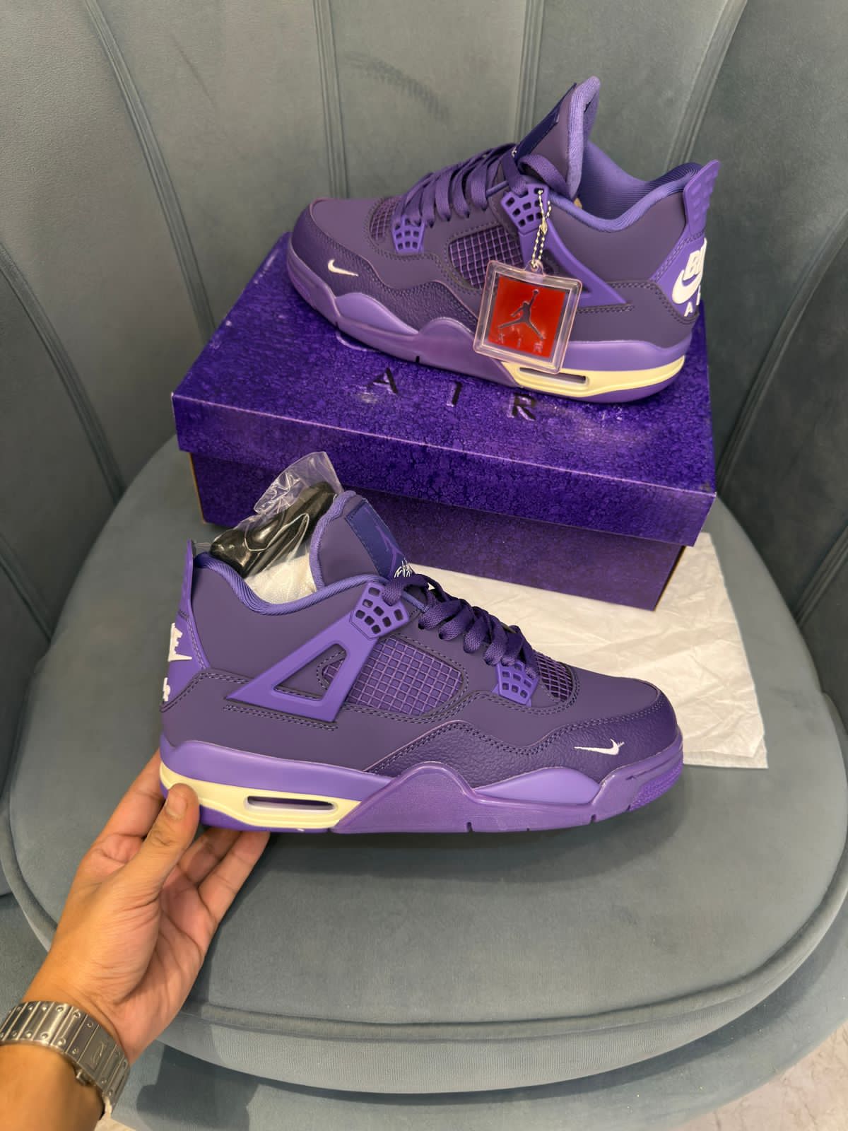 Nike air jordans retro 4 nigel sylvester purple