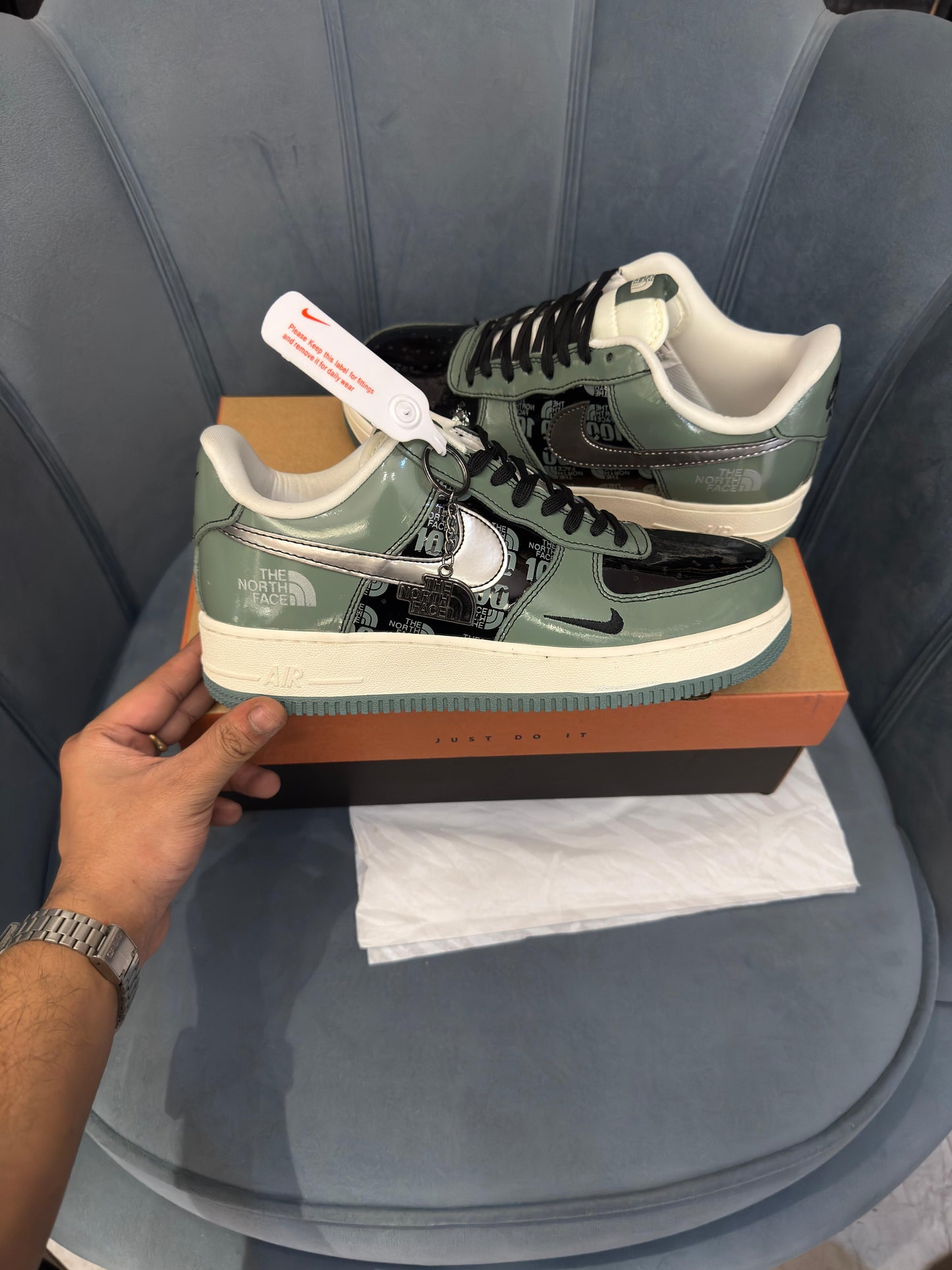 Nike airforce custom x north face