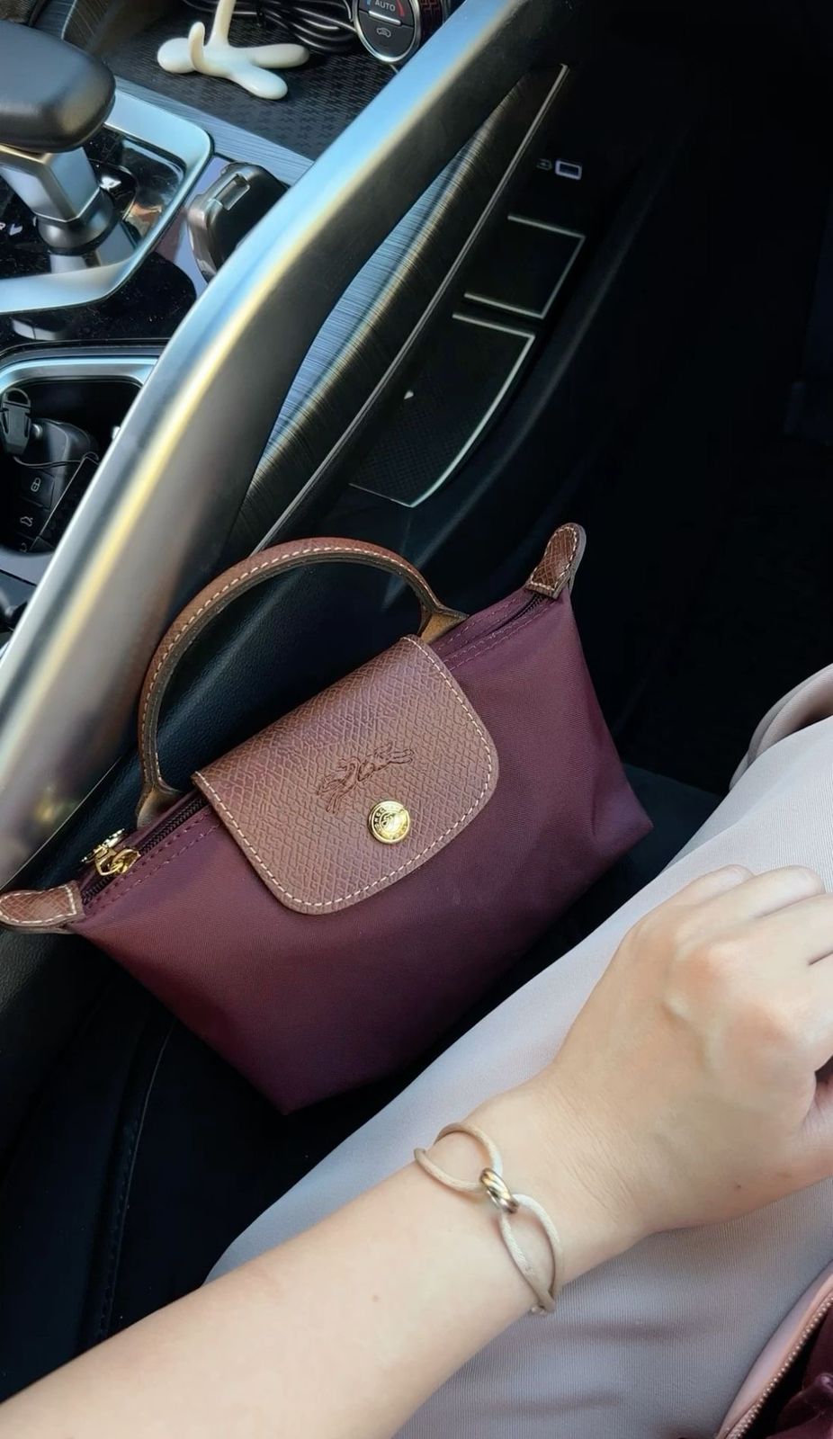 Long champ le pilage mini crossbody bag