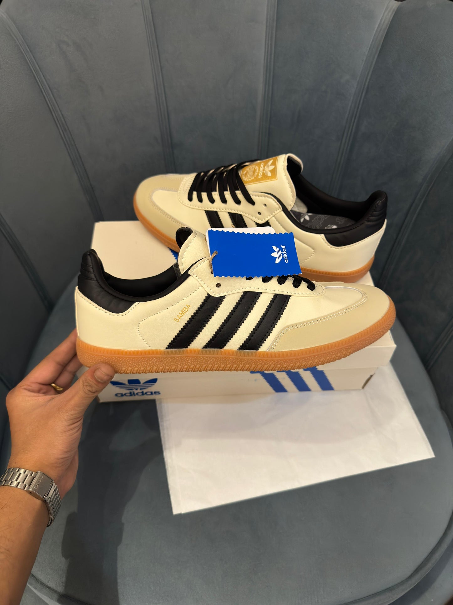 Adidas samba og cream white sand strata