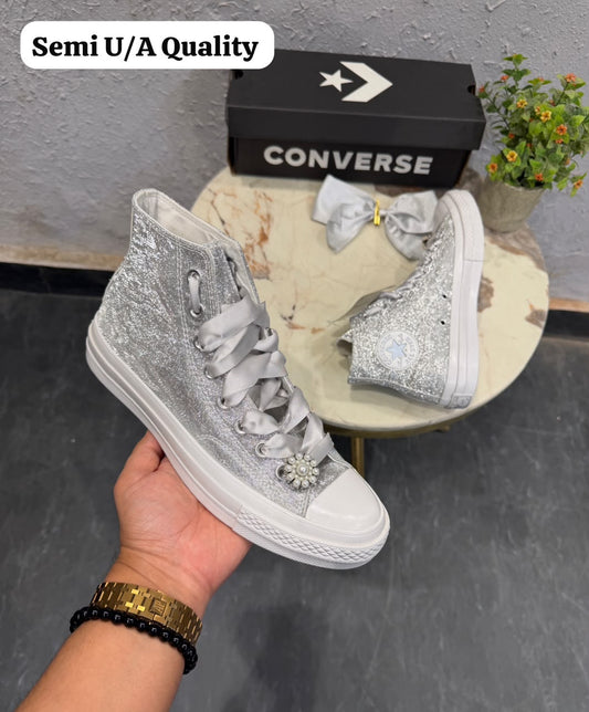 Converse chuck 70 mid metallic silver