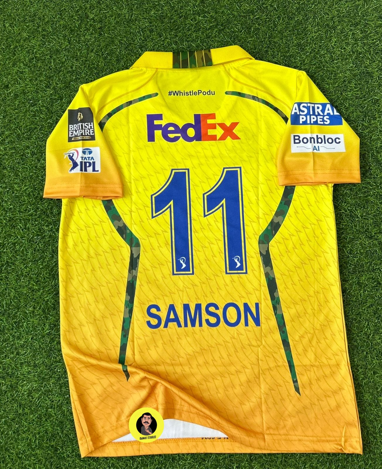 Chennai super kings ipl jersey (SAMSON)