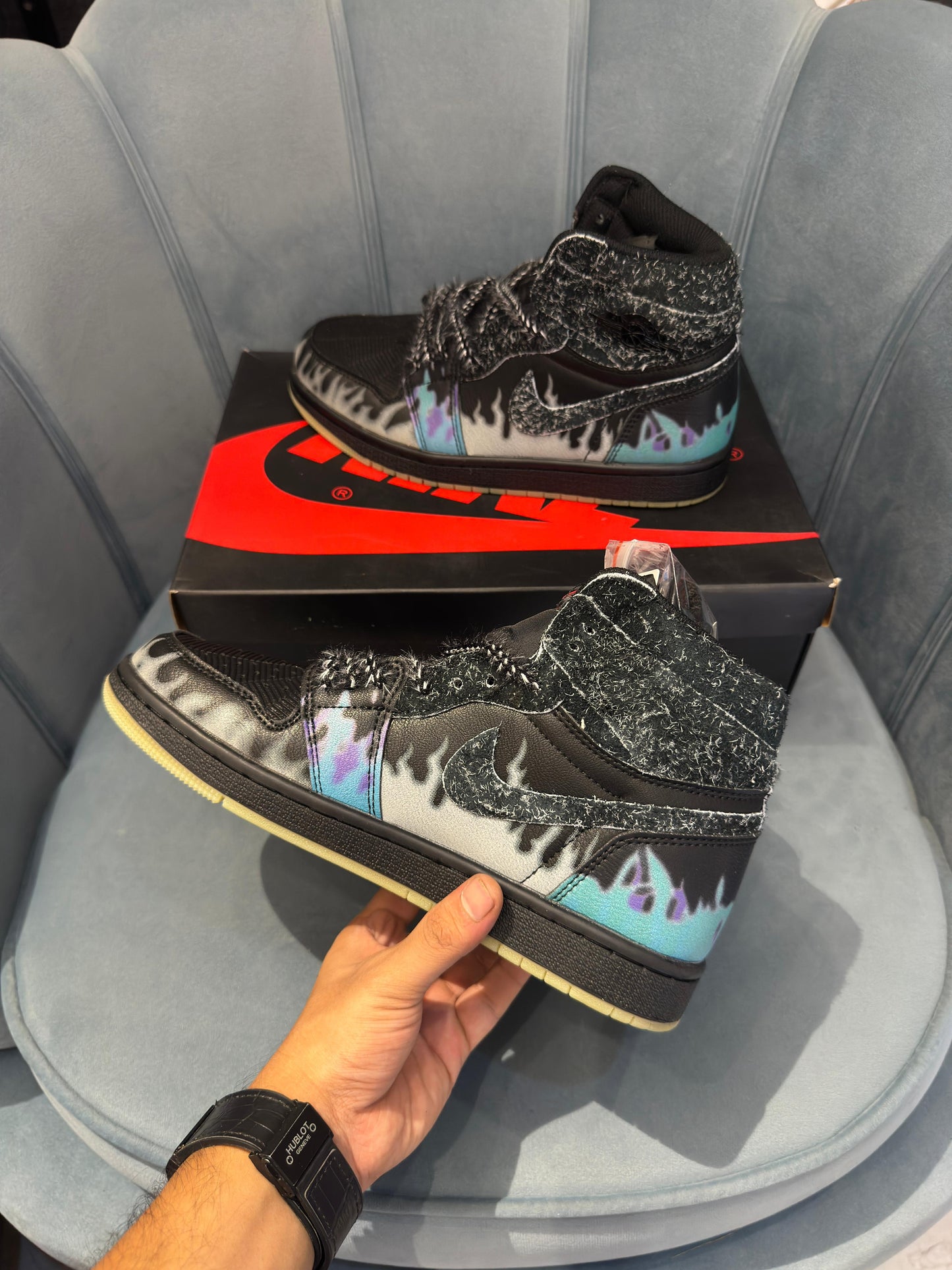 Nike air Jordan 1s High Halloween black cat