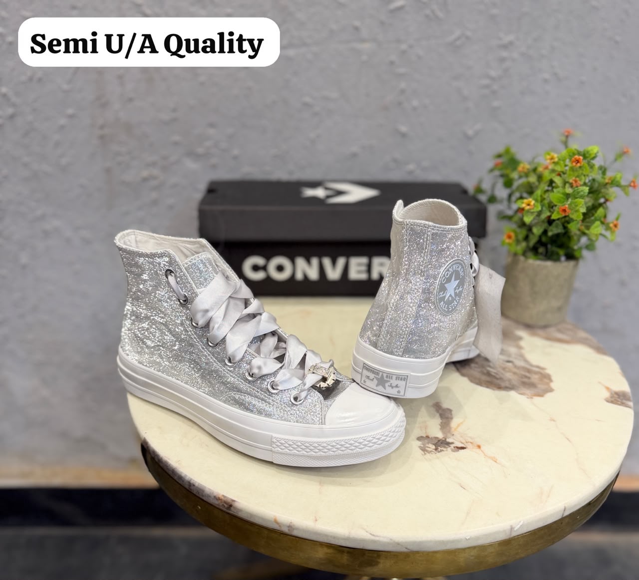 Converse chuck 70 mid metallic silver