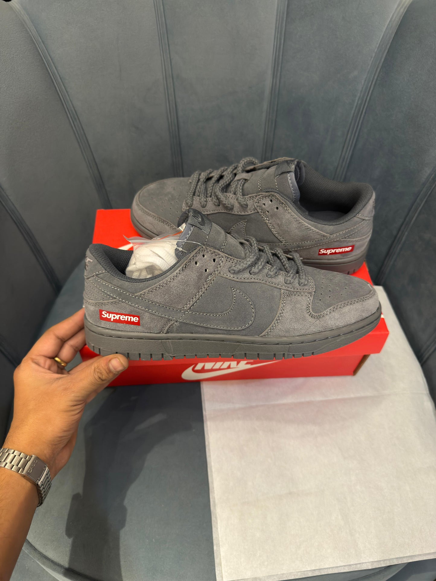 Nike sb dunk supreme wolf grey