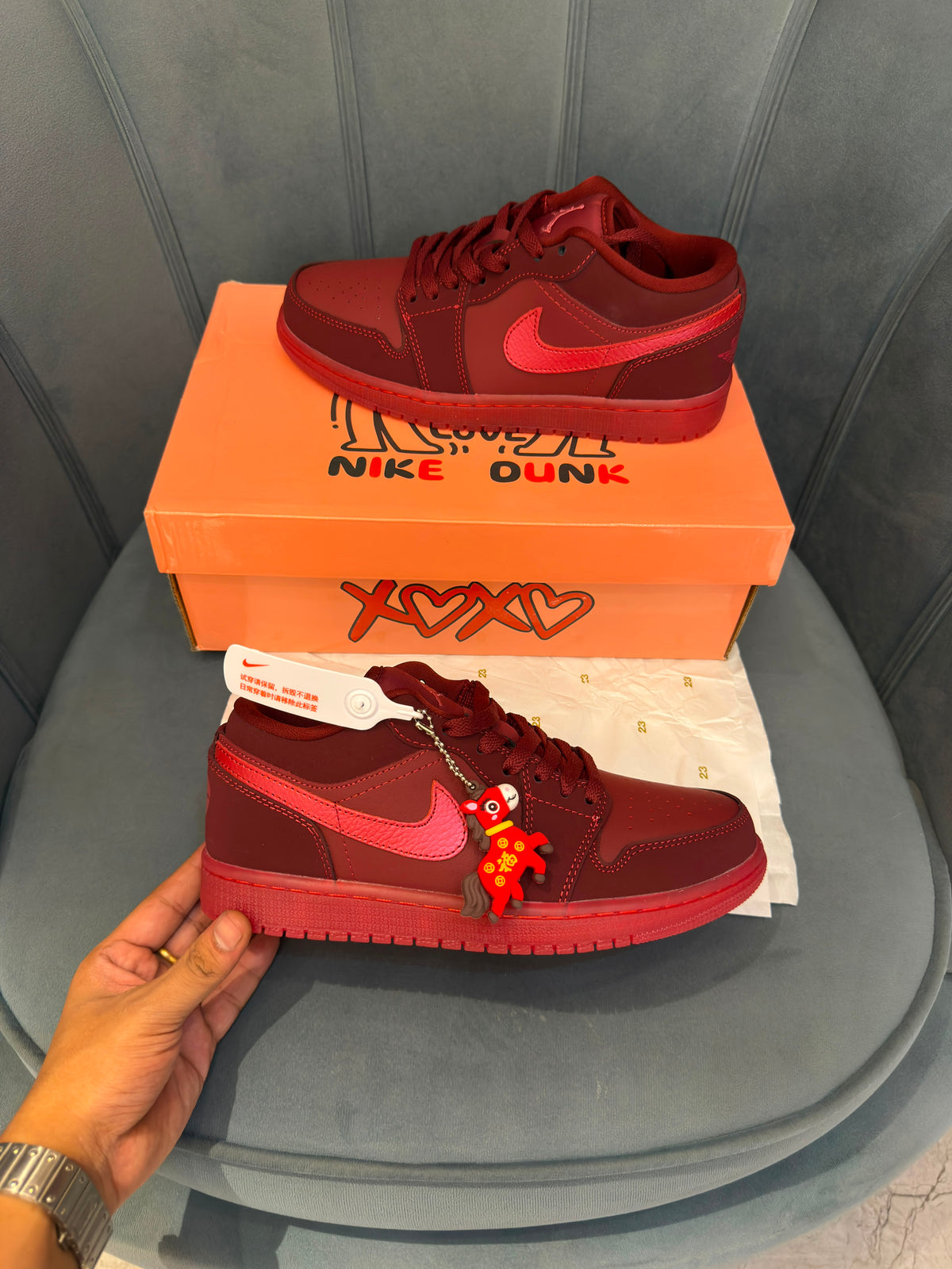 Nike air jordans low valentines year of the horse