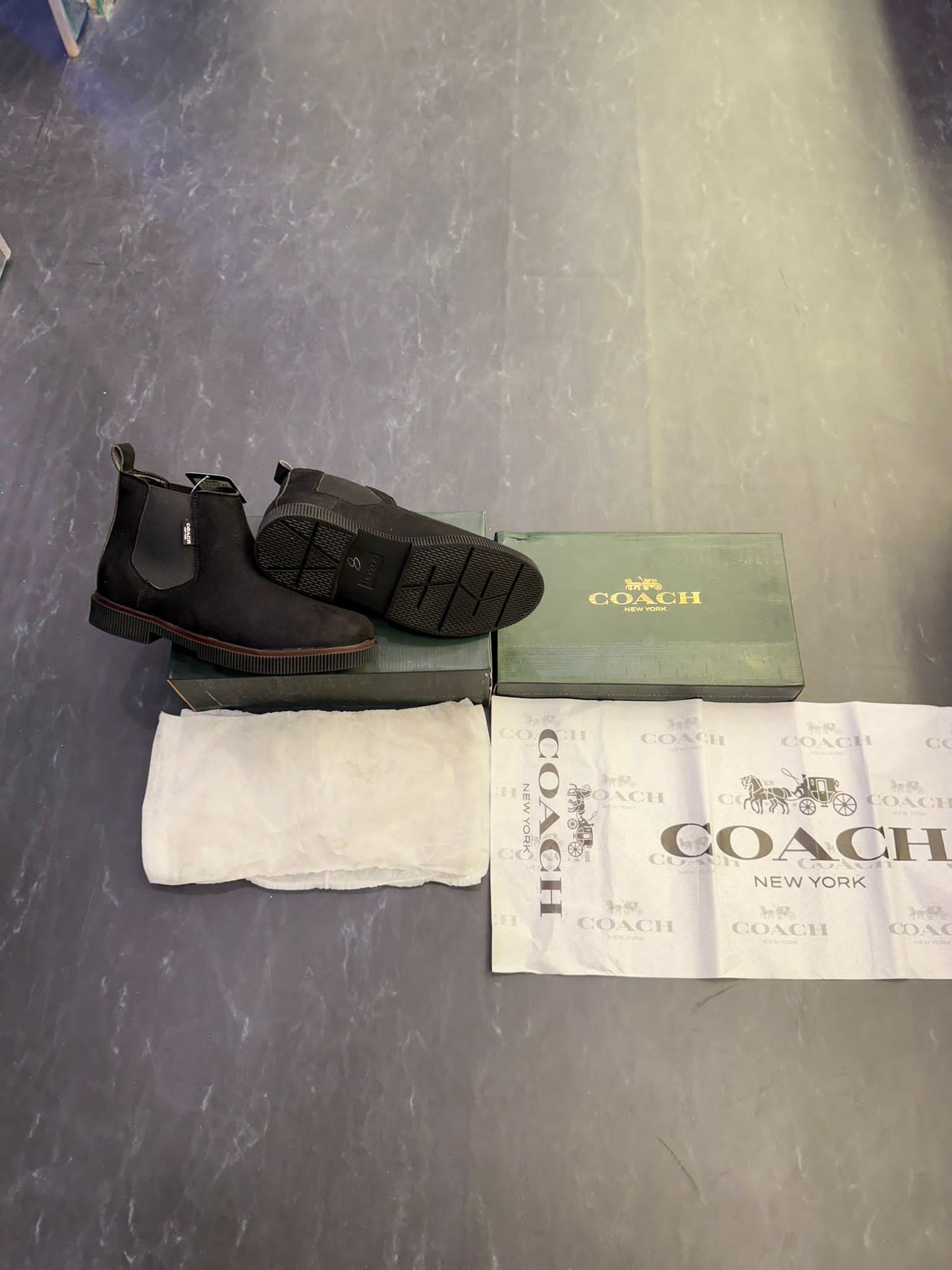 Coach suede chelsea boots