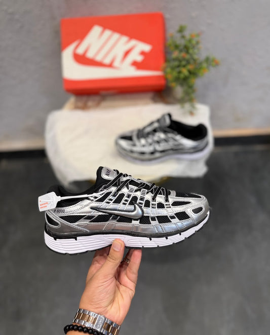 Nike p-6000 trainer metallic black