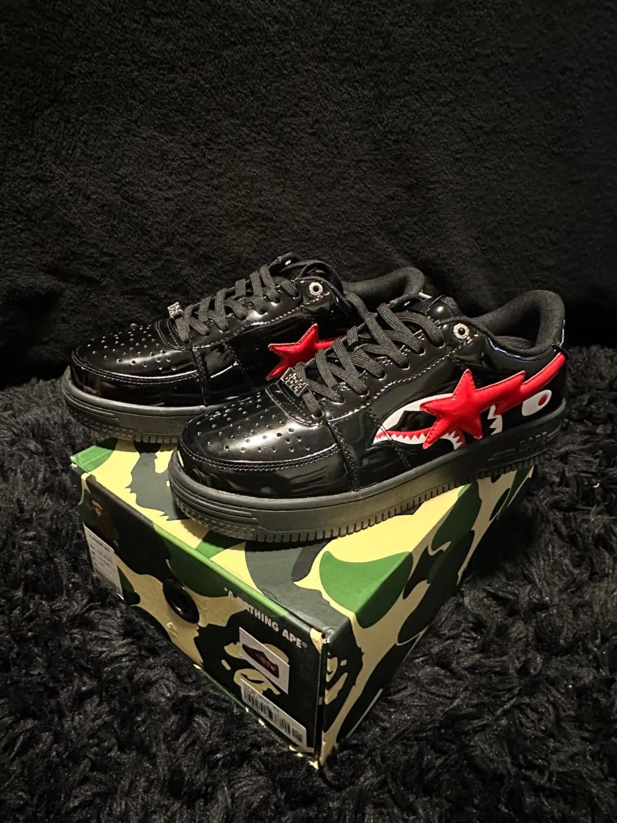 A Bathing ape bape sta os black red
