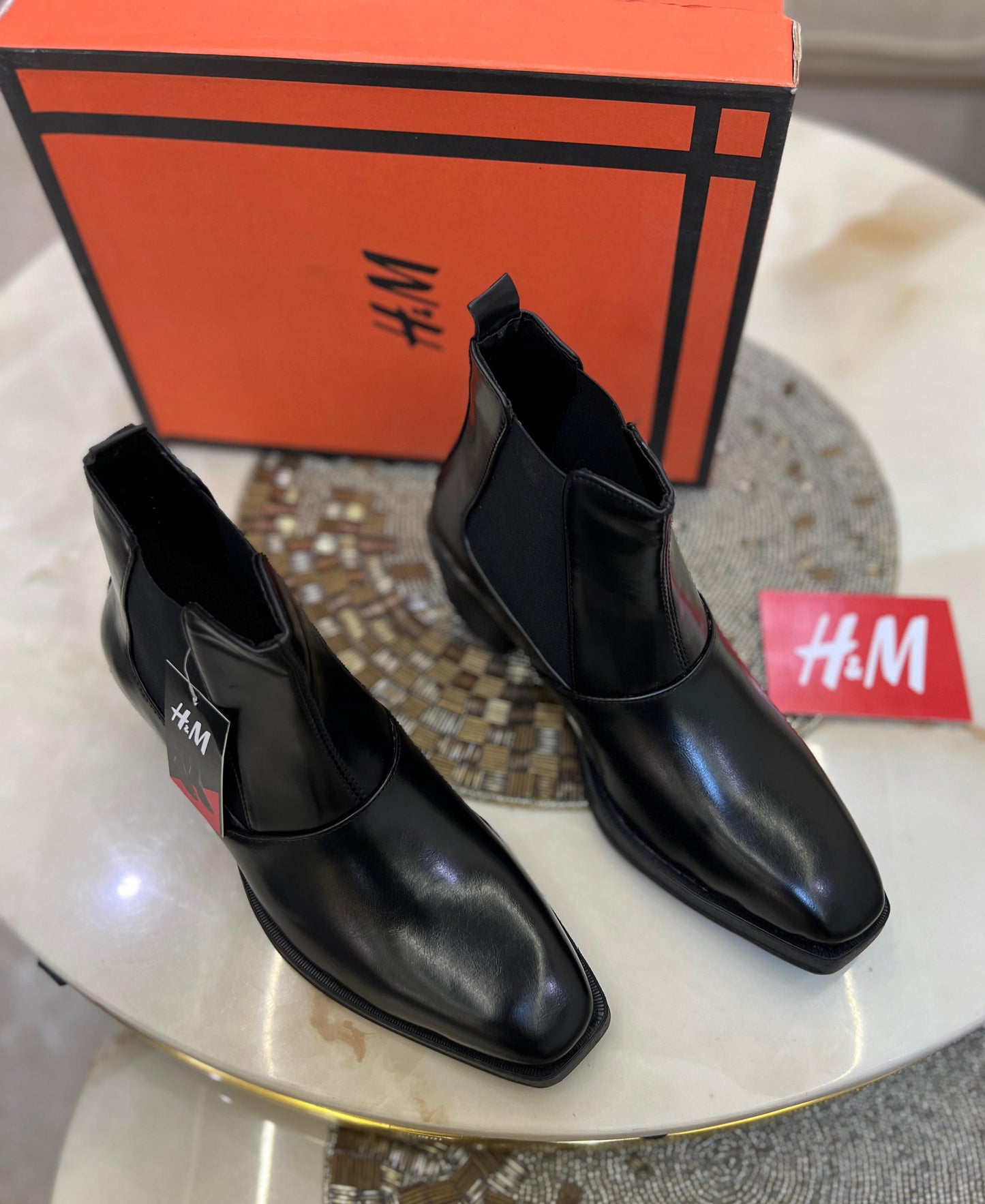 H&m cuban heel chelsea boots