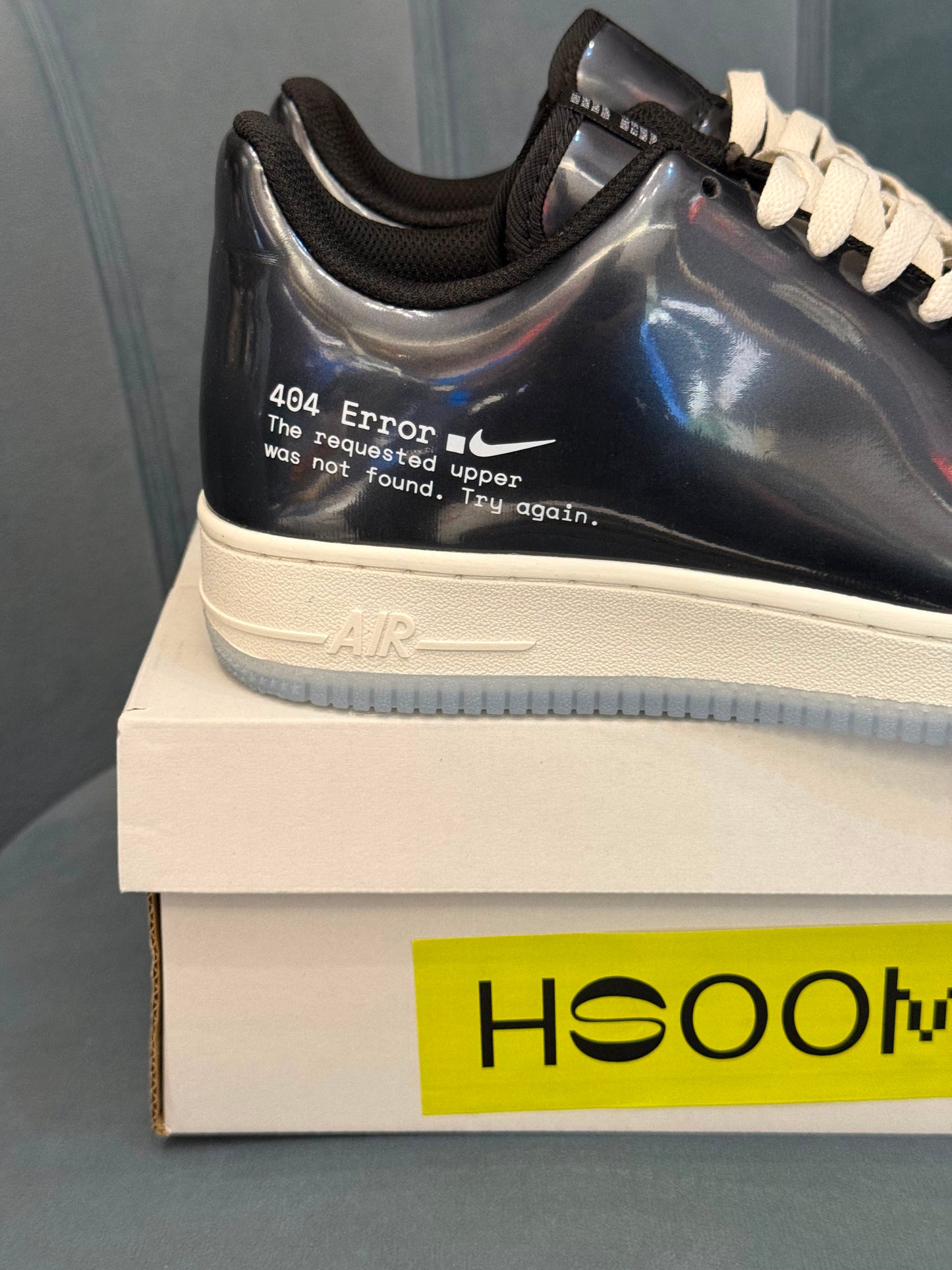 Nike airforce one 404 swoosh error black