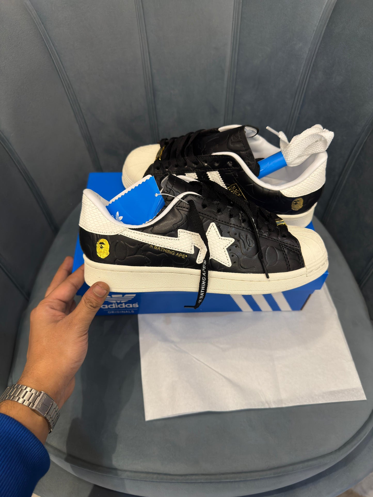 Adidas superstar x bape
