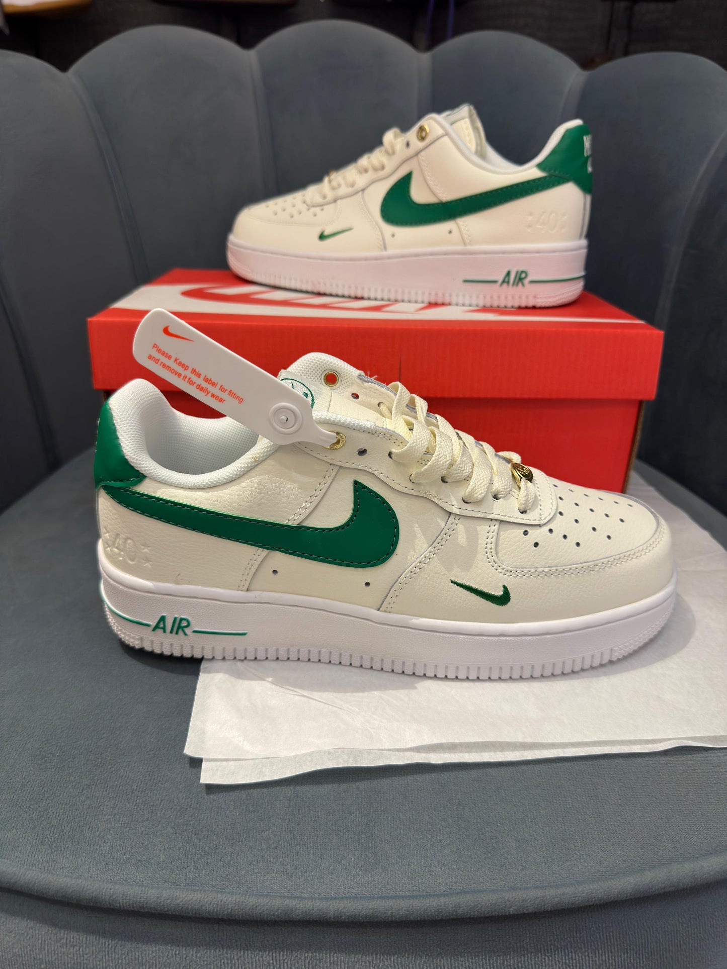 Nike airforce 1 low 07 LV8 40th anniversary sail malachite