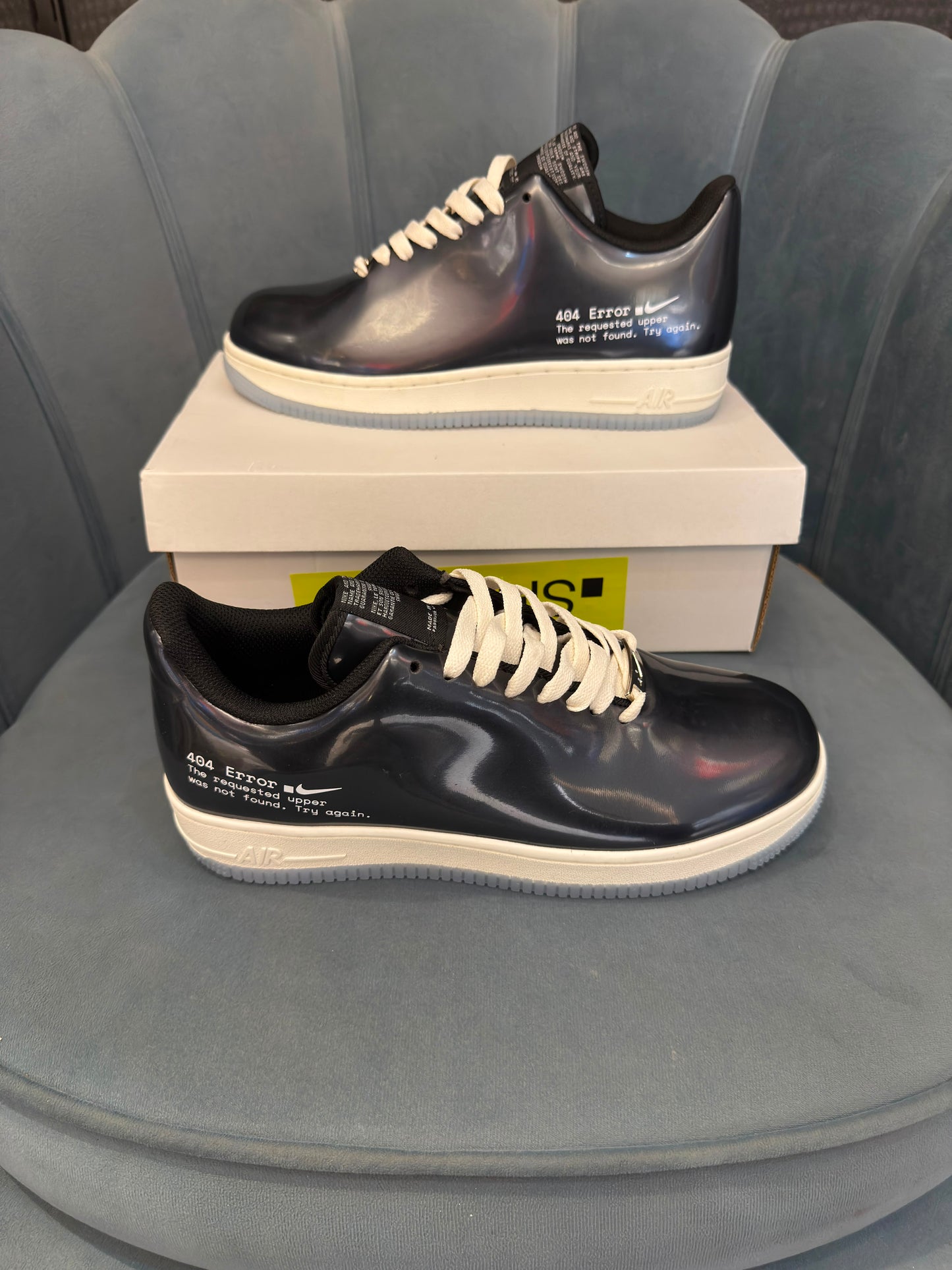Nike airforce one 404 swoosh error black