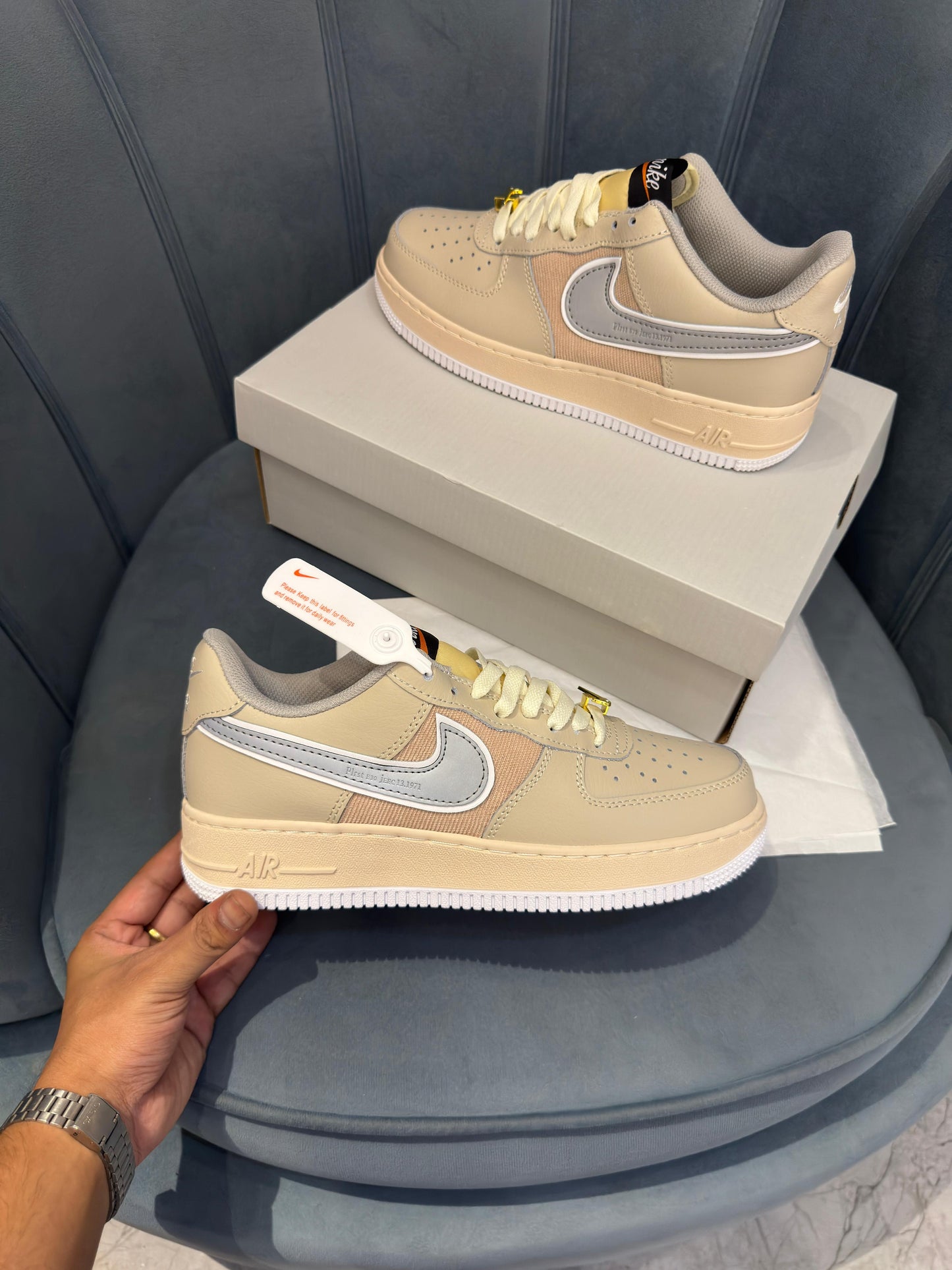 Nike airforce 1 low sand drift beige cream