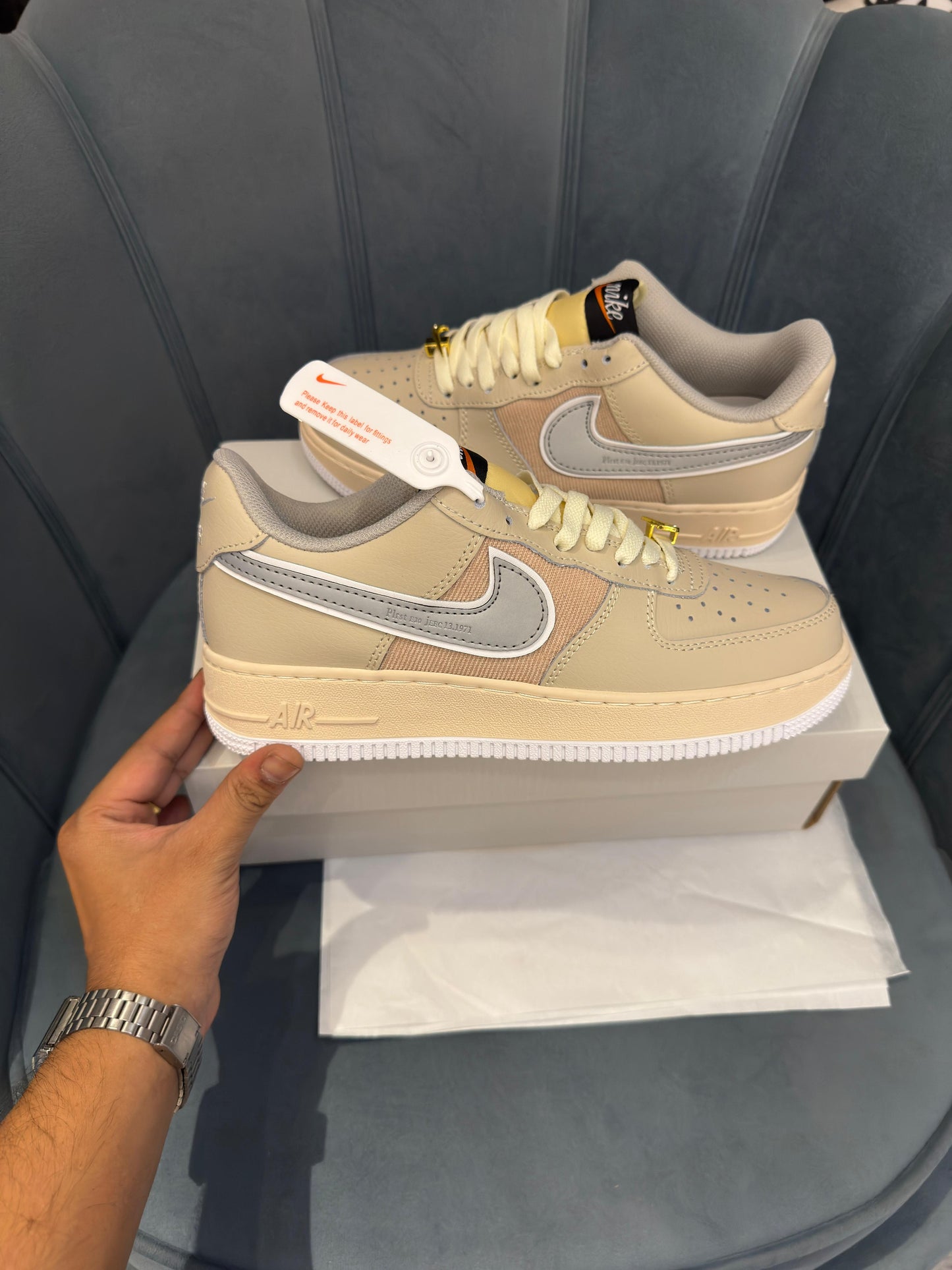 Nike airforce 1 low sand drift beige cream