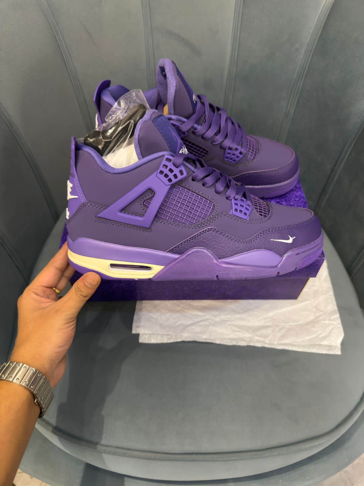 Nike air jordans retro 4 nigel sylvester purple